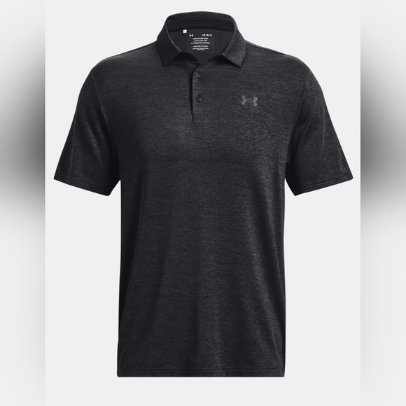 Men's Under Armour Playoff 3.0 Polo, Black/Jet Gray, Size Small, NWT - Picture 3 of 11